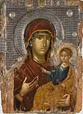 Icône de la Vierge à l'enfant, Serbie, XIVe&nbsp;siècle