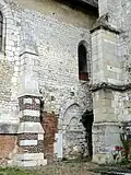 4e travée, mur extérieur, côté sud.