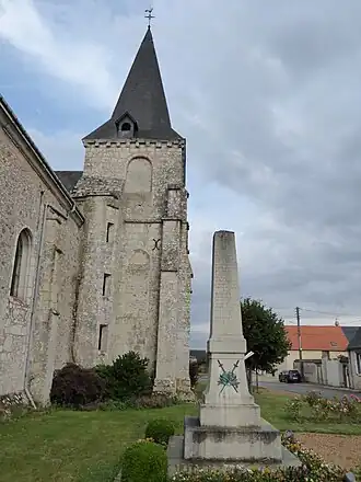 La tour-clocher de l'église Saint-Barthélémy.