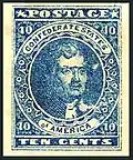 Timbre de 10¢ de Thomas Jefferson.