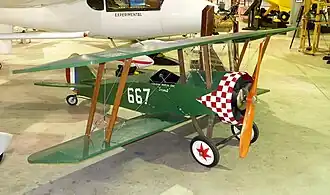 Vue de l'avion.