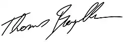 signature de Thomas Bangalter