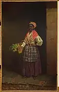 Femme du marché, Thomas Waterman Wood, 1858.