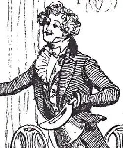 Mr Wickham, vu par Hugh Thomson (1894).