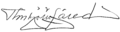 Signature de Thorbjörn Fälldin