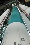 Vue de 3 GEM-40 d'une Delta II.