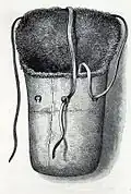 Sac pour 3 personnes en peau de bison, 1881-1884.