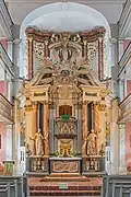 Dans la Kreuzkirche (Suhl)&nbsp;(de). Juillet 2020.