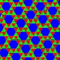 Coloriage du pavage hexagonal adouci