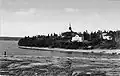 Flottage du bois en Dalécarlie sur la rivière Dalälven, Suède, début du XXe s.