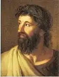 Portrait de Timoleonte, huile sur toile.