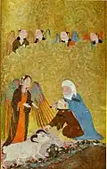 Le Sacrifice d'Abraham (Ibrahim), Chiraz, 1410-1411, collection Gulbenkian (Lisbonne)