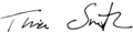 Signature de Tina Smith