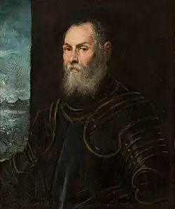 Portrait d'un amiral vénitien, Le Tintoret, seconde moitié du XVIe&nbsp;siècle