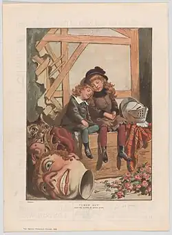 Tired Out, gravure d'après Adrien Marie, The Graphic, 7 décembre 1885.