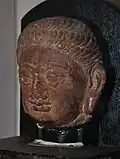Tête de Tirthankara, période Kushan, Mathura
