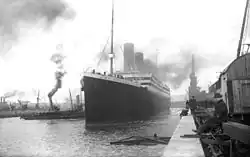 le Titanic dans le port de Southampton