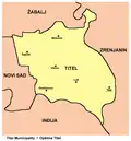 Localités de la municipalité de Titel