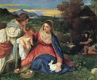 Vierge au lapin,Le Titien