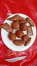 Différentes formes de toffee au lait