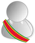 Représentation de l’écharpe présidentielle du Togo