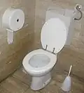 Siège de toilettes à l'européenne à siphon hydraulique et chasse d'eau
