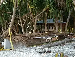 Un vaka (canoë) à Atafu.