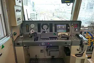 Cabine de conduite.
