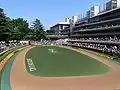 Un paddock de champ de course (Tokyo).