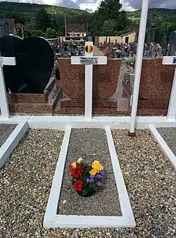 La tombe d'un soldat belge (WW1).
