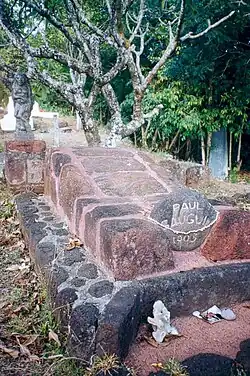 Tombe de Paul Gauguin à Atuona.