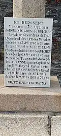 Tombe de Luc Urbain du Bouëxic de Guichen