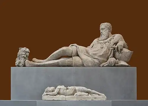 Tombeau de Philippe Chabot (1492-1543), comte de Brion, amiral de France. Sculpture au musée du Louvre.