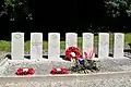 Les tombes de soldats anglais dans le cimetière.