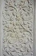 Décoration florale et arabesque