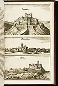 Le château vu par Martin Zeiller.