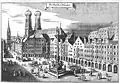 Vue du marché de Munich.
