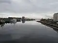Toppilansalmi, à gauche Toppilansaari.