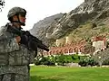 Un soldat américain du côté afghan de Torkham en 2007