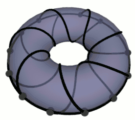tracé d'un graphe toroïdal sur un tore