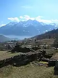 Vue des ruines du parc de la Tour