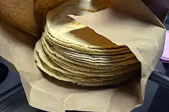 Image illustrative de l’article Tortilla de maïs