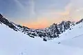 Coucher de soleil avec vue sur le mont Toubkal