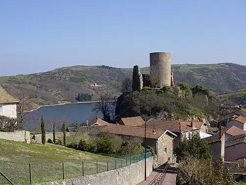 Tour de Saint-Maurice-sur-Loire,vue vers l'est.