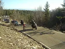 Nairo Quintana en route pour remporter l’étape au chalet Reynard.