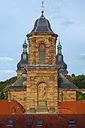 Abbatiale Saint-Nabor (vue de la tour de façade).