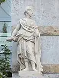Gauche sculpture restaurée de Johannes Hartmann