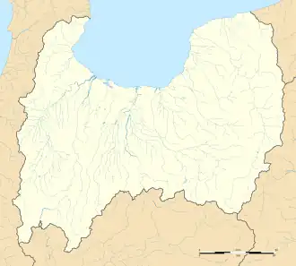 voir sur la carte de la préfecture de Toyama