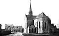 Tréal ː l'église paroissiale Sainte-Zéphirine vers 1910 (carte postale).