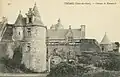 Le château de Kermerzit vers 1910 (carte postale).